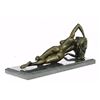 Image 8 : Beautiful Naked Nude Girl Bronze Sculpture on Mrable base Statue