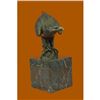 Image 4 : Falcon American Eagle Bronze Sculpture on Marble Base Statue