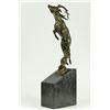 Image 6 : Male Deer Stag Buck Jumping Bronze Sculpture Wild Life on Mrable Base Statue