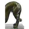 Image 3 : Greyhound Racing Dog Lost Wax Hot Cast Bronze sculpture on Marble base
