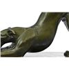 Image 4 : Greyhound Racing Dog Lost Wax Hot Cast Bronze sculpture on Marble base