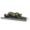 Image 5 : Patient And Loving Greyhound Dog Bronze Sculpture on Marble Base Statue