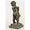 Image 7 : Novak Children With Gun Bronze Sculpture on marble base Statue