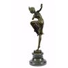 Image 6 : Dancer Bronze Statue on Marble Base Sculpture