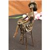 Image 4 : Fashion Model Sitting on Chair Bronze Sculpture