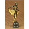 Image 1 : Gold Patina Bronze Sculpture on marble base