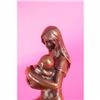 Image 3 : Breast Feeding Mother Baby Nursing Infant Bronze Statue