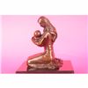 Image 4 : Breast Feeding Mother Baby Nursing Infant Bronze Statue
