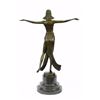 Image 6 : Descomps belly dancer bronze Statue on marble base sculpture