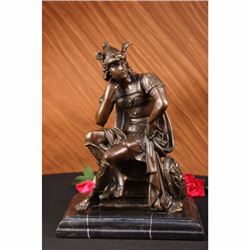 Roman Gods Mars Bronze Sculpture on marble base Statue