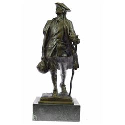 Youthful American Benjamin Franklin Bronze Sculpture