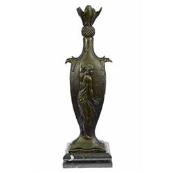 Sexy Girls Bronze Vase Sculpture