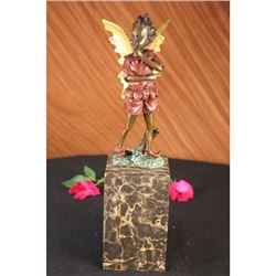 Angel Fairy Red Patina Bronze Statue