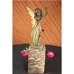 Baby Girl Angel Bronze Figure