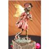 Image 4 : Gold Patina Guardian Butterfly Angel Bronze Figure