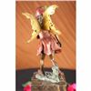 Image 5 : Gold Patina Guardian Butterfly Angel Bronze Figure