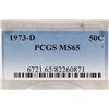Image 3 : 1973-D KENNEDY HALF DOLLAR PCGS MS65