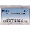 Image 3 : 1984-S WASHINGTON QUARTER PCGS PR69 DCAM