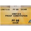 Image 3 : 1987-S US CONSTITUTION SILVER DOLLAR ANACS PF68