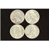 1945,54,60 & 63 WASHINGTON SILVER QUARTERS