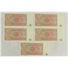 Image 2 : 5 CRISP UNC MYANMAR 1 KYAT