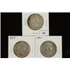 Image 1 : 1954,57 & 60 FRANKLIN HALF DOLLARS