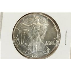 1992 AMERICAN SILVER EAGLE UNC