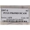 Image 3 : 1997-S LINCOLN CENT PCGS PR69 RD DCAM