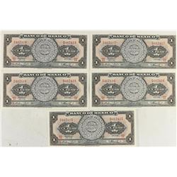 5-1961 MEXICO CRISP UNC PESOS