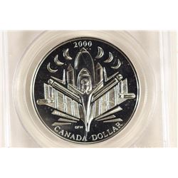 2000 CANADA SILVER DOLLAR CANADA DISCOVERY PCGS