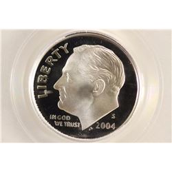 2004-S SILVER ROOSEVELT DIME PCGS PR70 DCAM