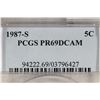 Image 3 : 1987-S JEFFERSON NICKEL PCGS PR69 DCAM