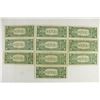 Image 2 : 10 ASSORTED 1957 $1 SILVER CERTIFICATES