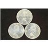 Image 2 : 1960,61 & 62 UNC CANADA SILVER DOLLARS