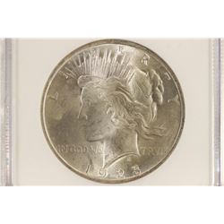 1923 PEACE SILVER DOLLAR NGC MS64