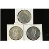 Image 2 : 1949,60 & 63 CANADA SILVER DOLLARS ALL UNC