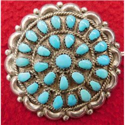 Zuni Turquoise Pin or Pendant
