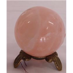 Rose Quartz Sphere w/Stand