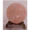 Image 1 : Rose Quartz Sphere w/Stand