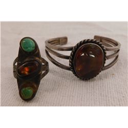 Mexican Fire Opal Bracelet & Ring