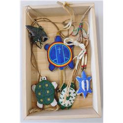 Group of 6 Beaded Fetishes