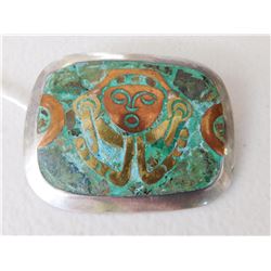 Antique Mixed Metal Pin or Pendant