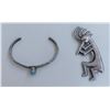 Image 1 : Small Bracelet & Kokopelli Pin