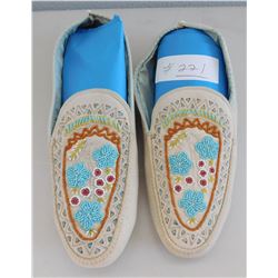 Pair of Beaded Moccasins