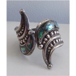 Mexican Sterling & Abalone Cuff