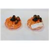 Image 1 : TWO ART GLASS PUMPKINS