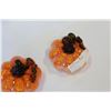 Image 3 : TWO ART GLASS PUMPKINS