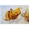 Image 2 : 2 MID CENTURY YELLOW ARTGLASS BOWLS
