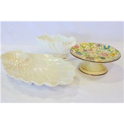 ROYAL WINTIN COAL PORT AND TUSCAN CHINA AND POTTERY SERVING PIECES