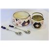 Image 1 : BISCUIT BARREL AND SERVING BOWL SET
